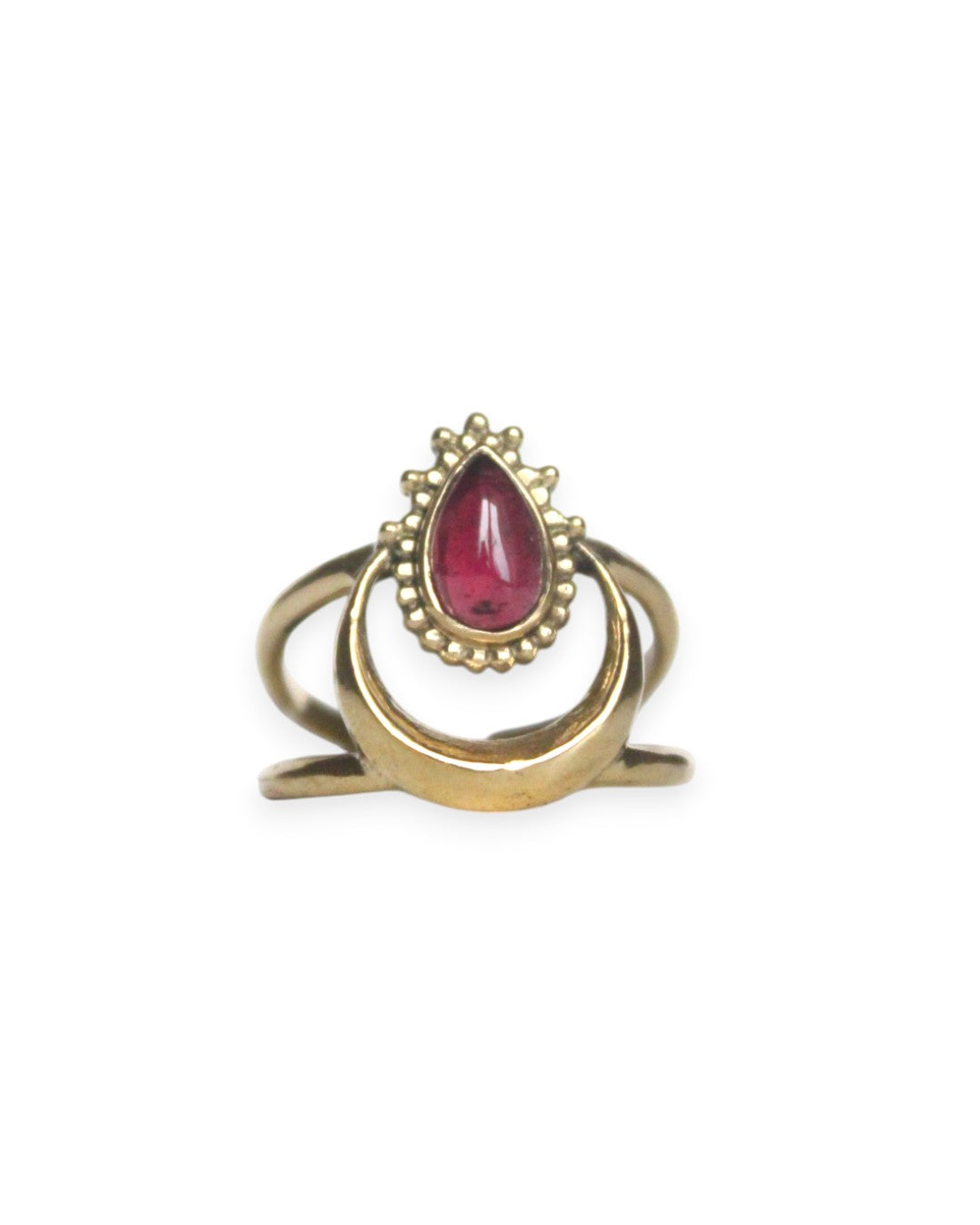 anelli ottone con pietra