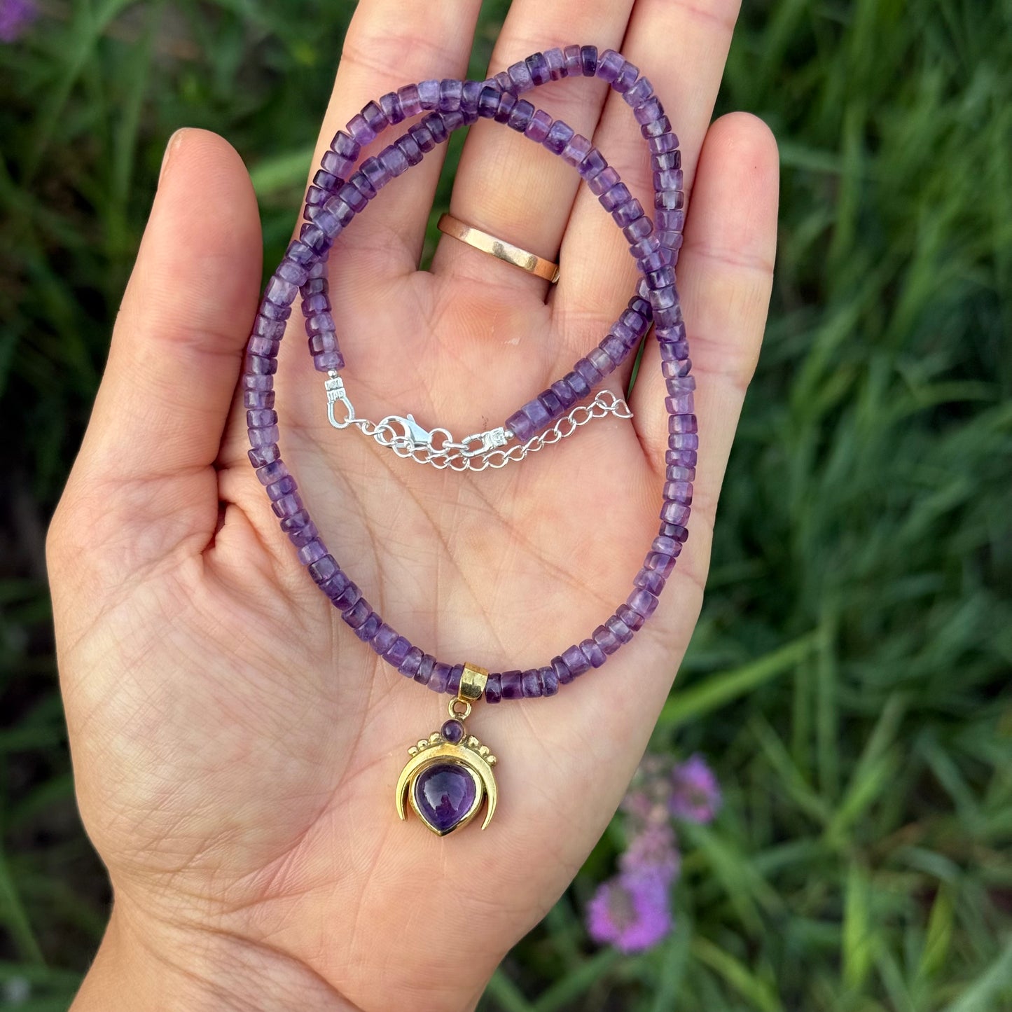 Collana con ciondolo Lilith ametista