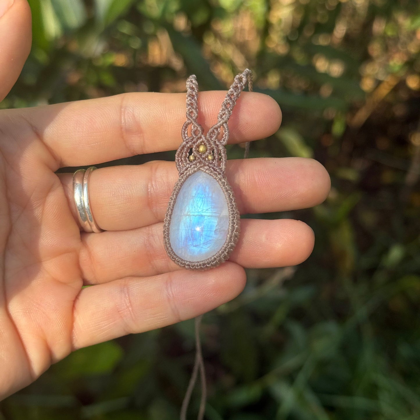 Collana labradorite bianca