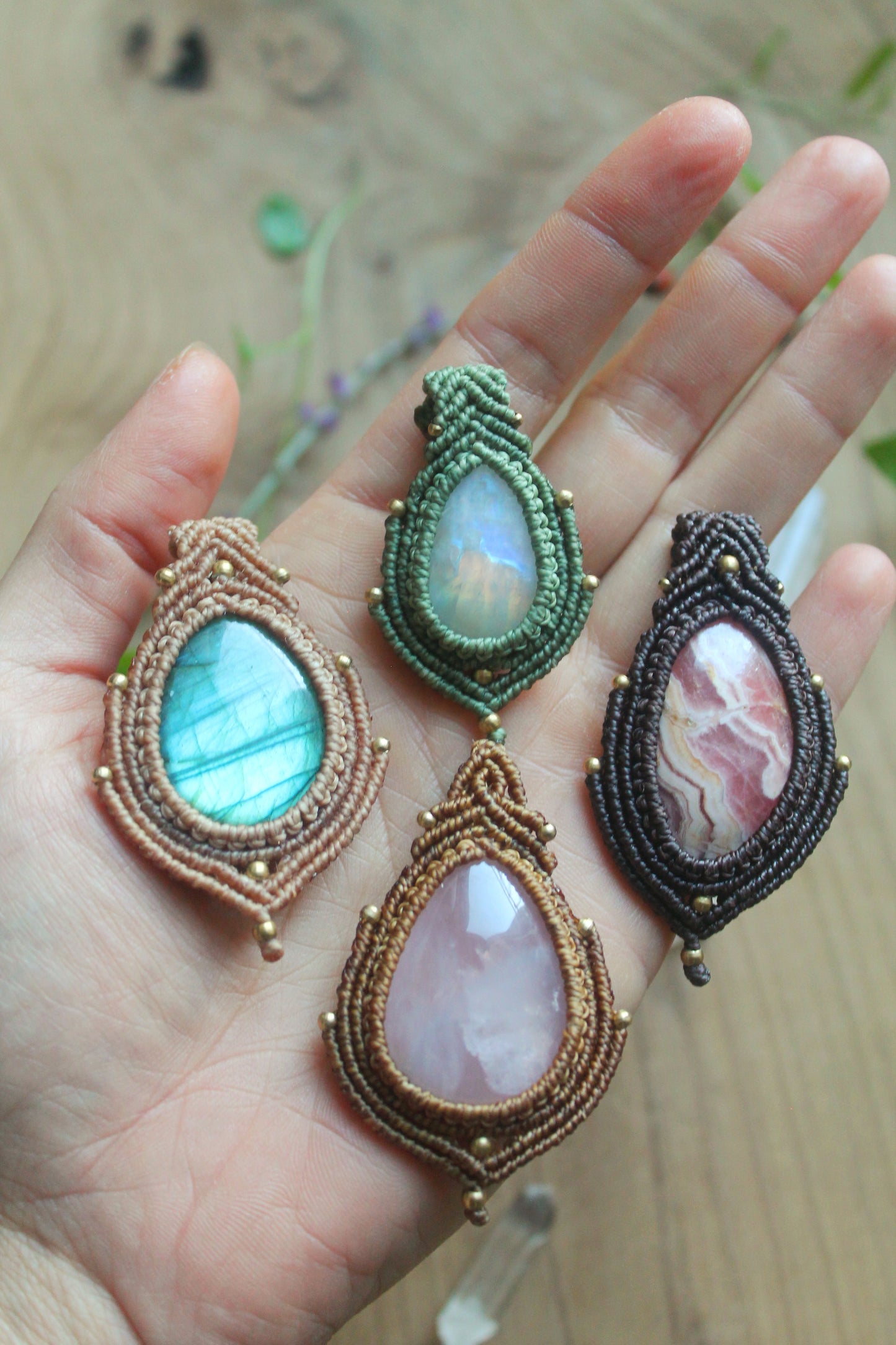 Collana Luce Labradorite Blu