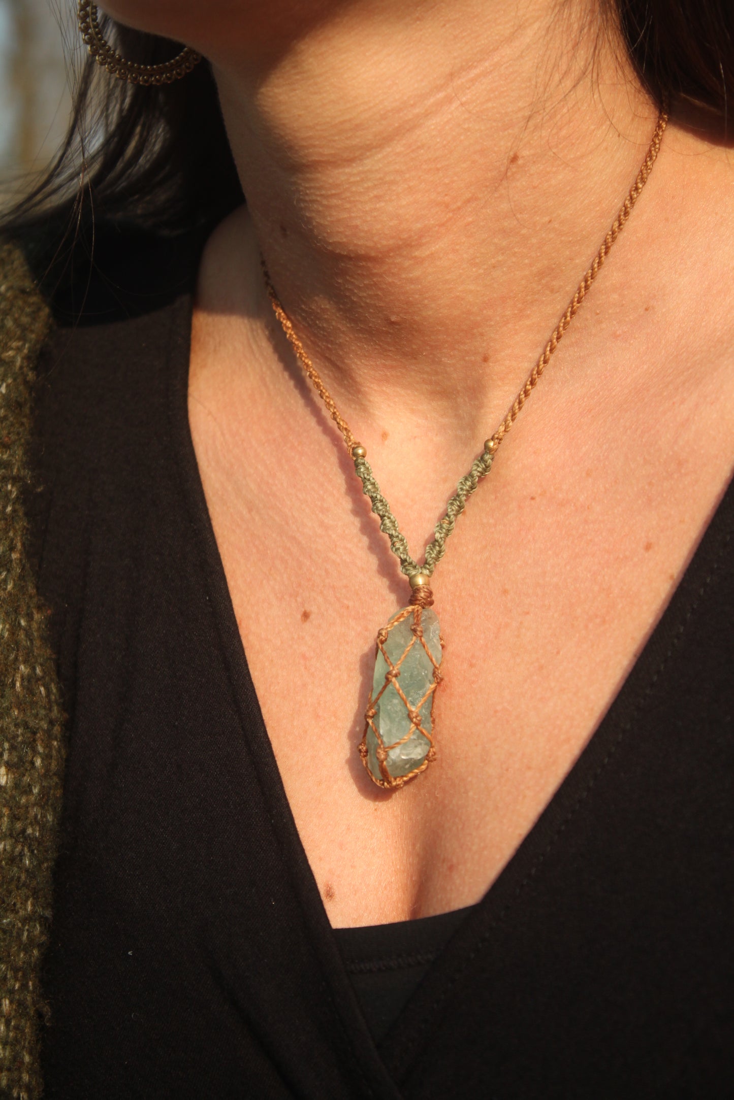 Collana Fluorite grezza