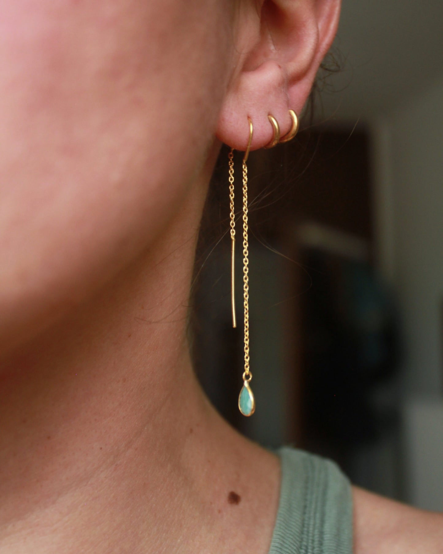 Orecchini Goccia oro 14kt