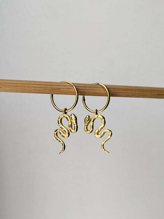 Orecchini Serpente mistico oro