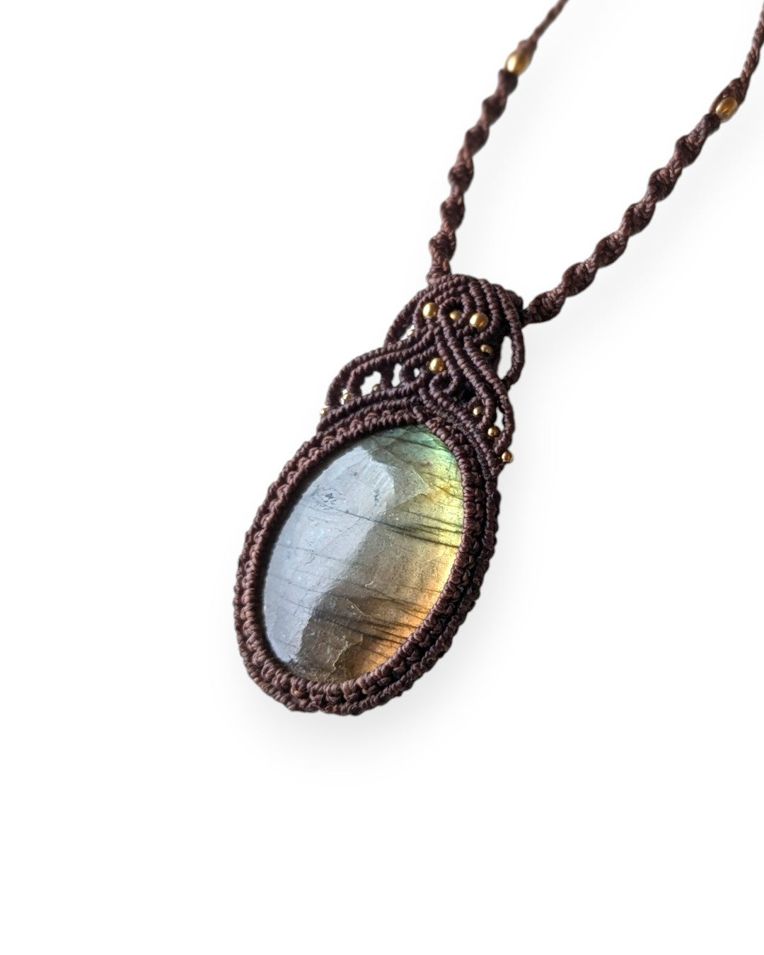 Collana Labradorite Dorata