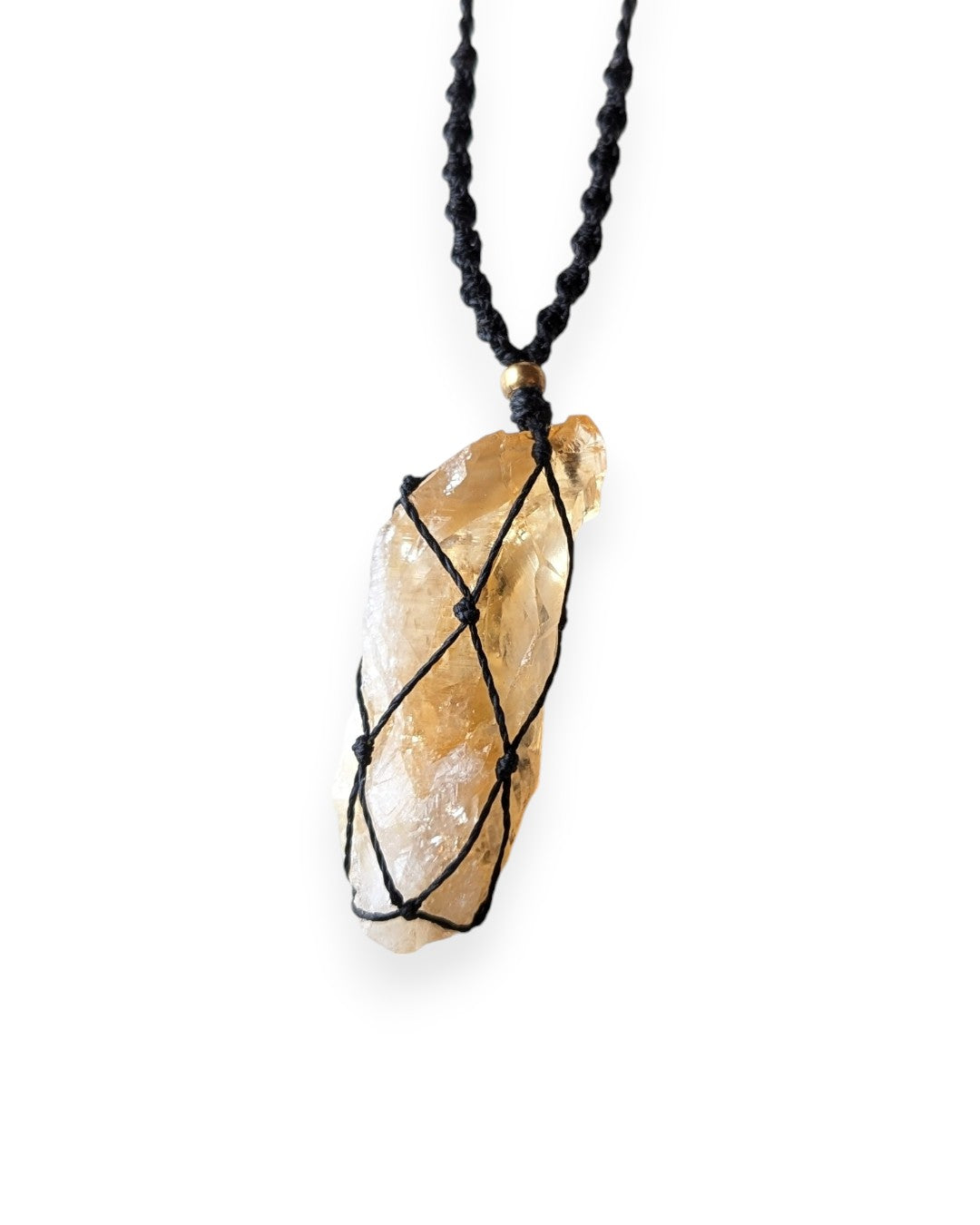 Collana Quarzo citrino grezzo