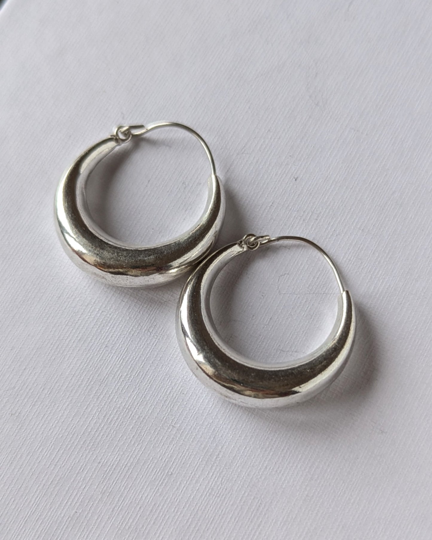 Orecchini Moon argento Big