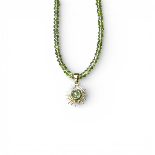 Collana Sole in peridoto