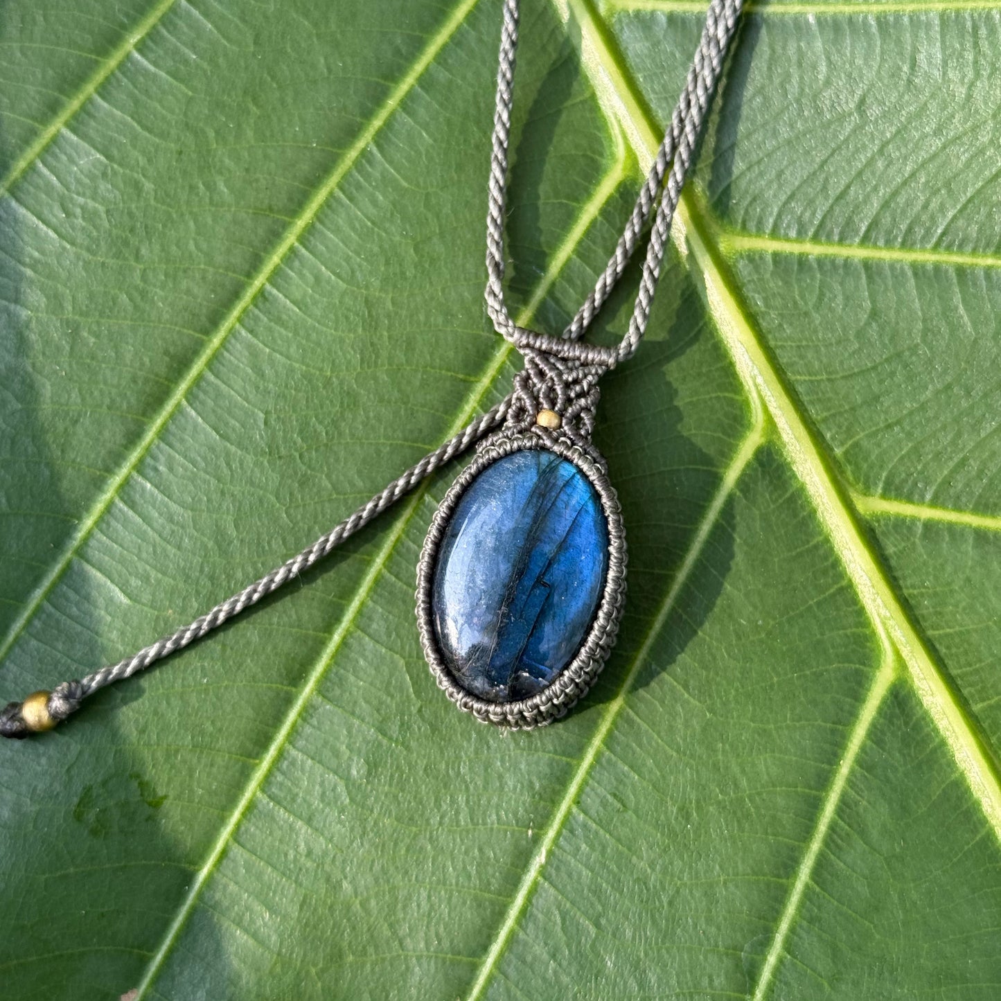 Collana labradorite blu