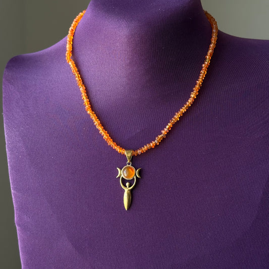 Collana pachamama in corniola