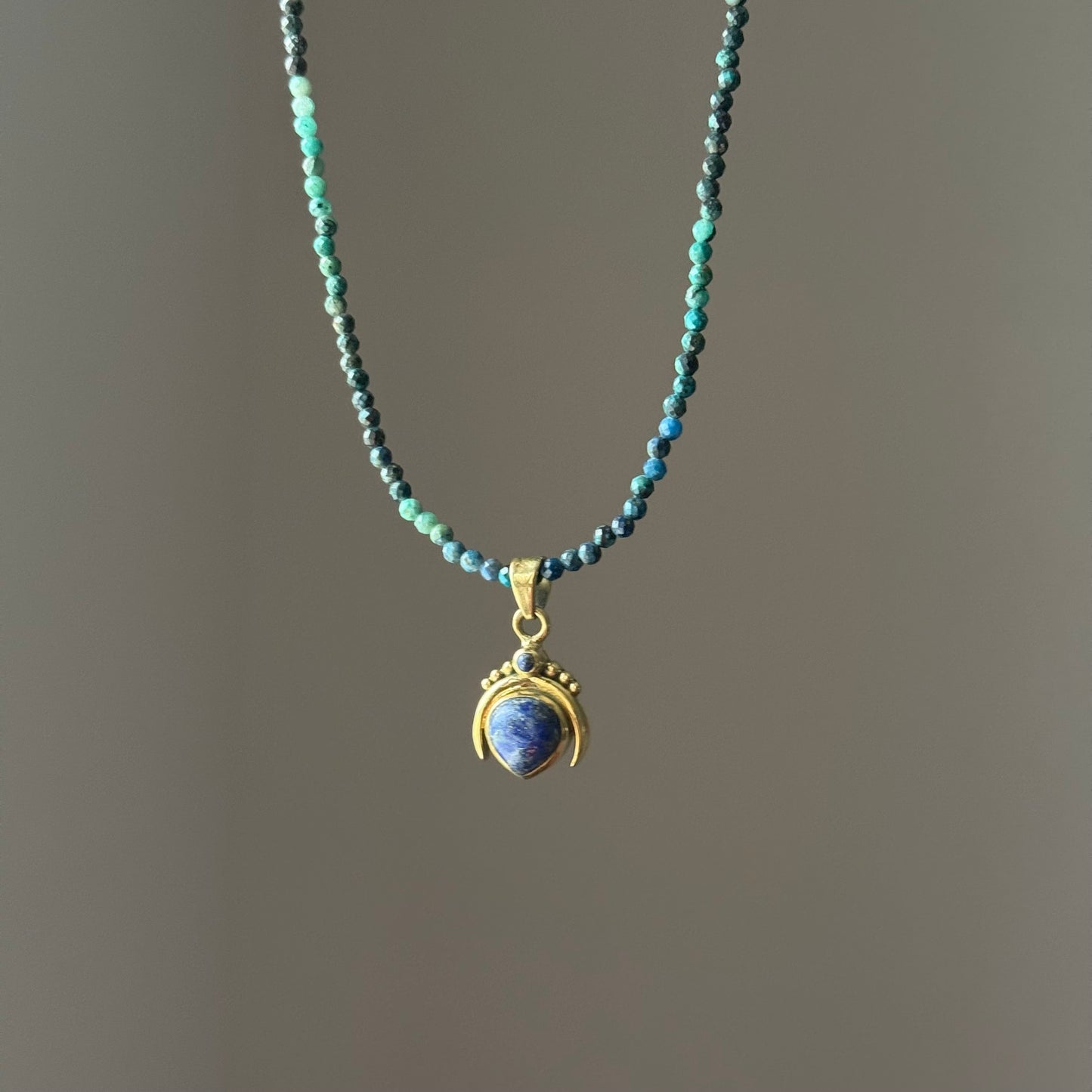 Collana azzurrite e ciondolo Lilith lapislazzuli ✨