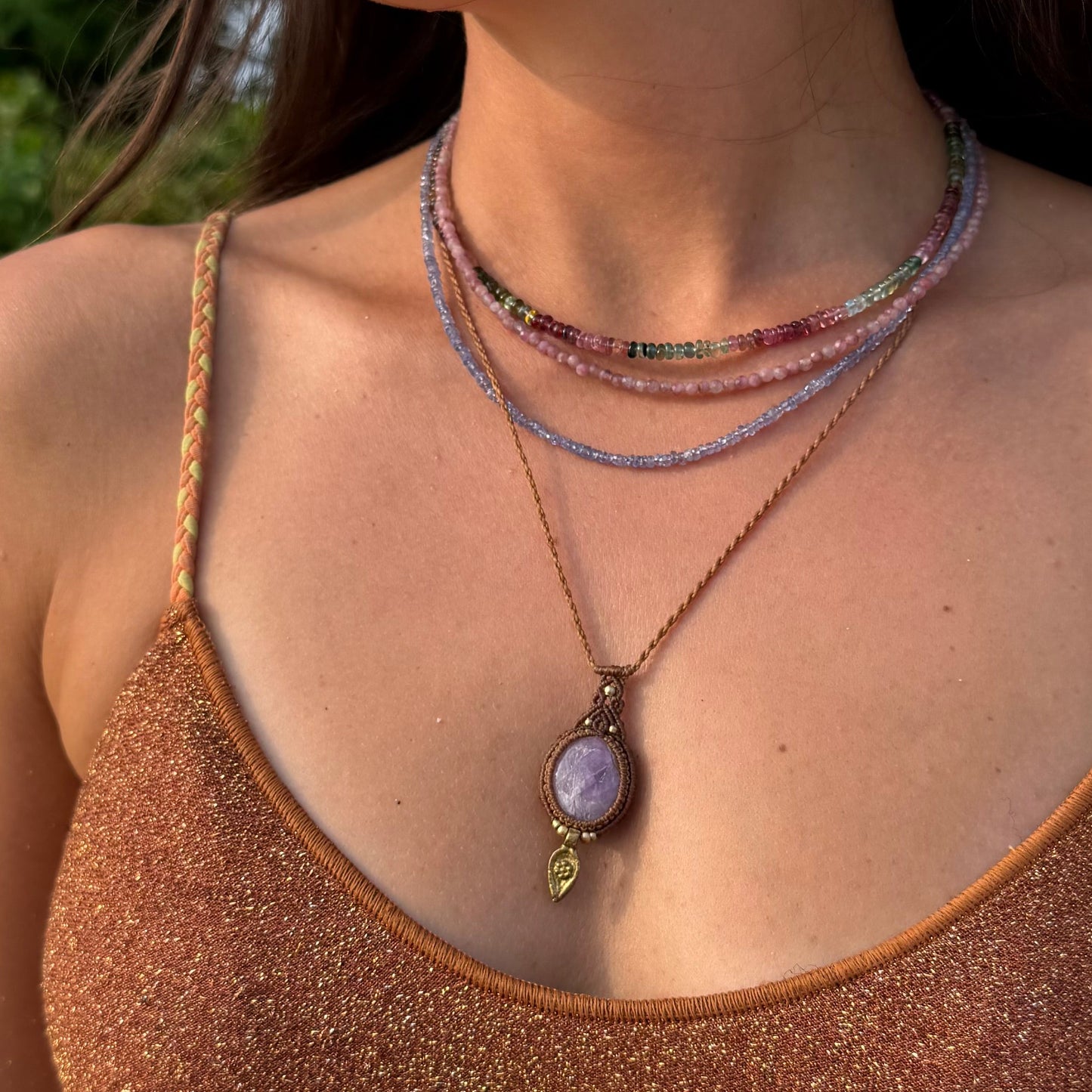 Collana Kunzite