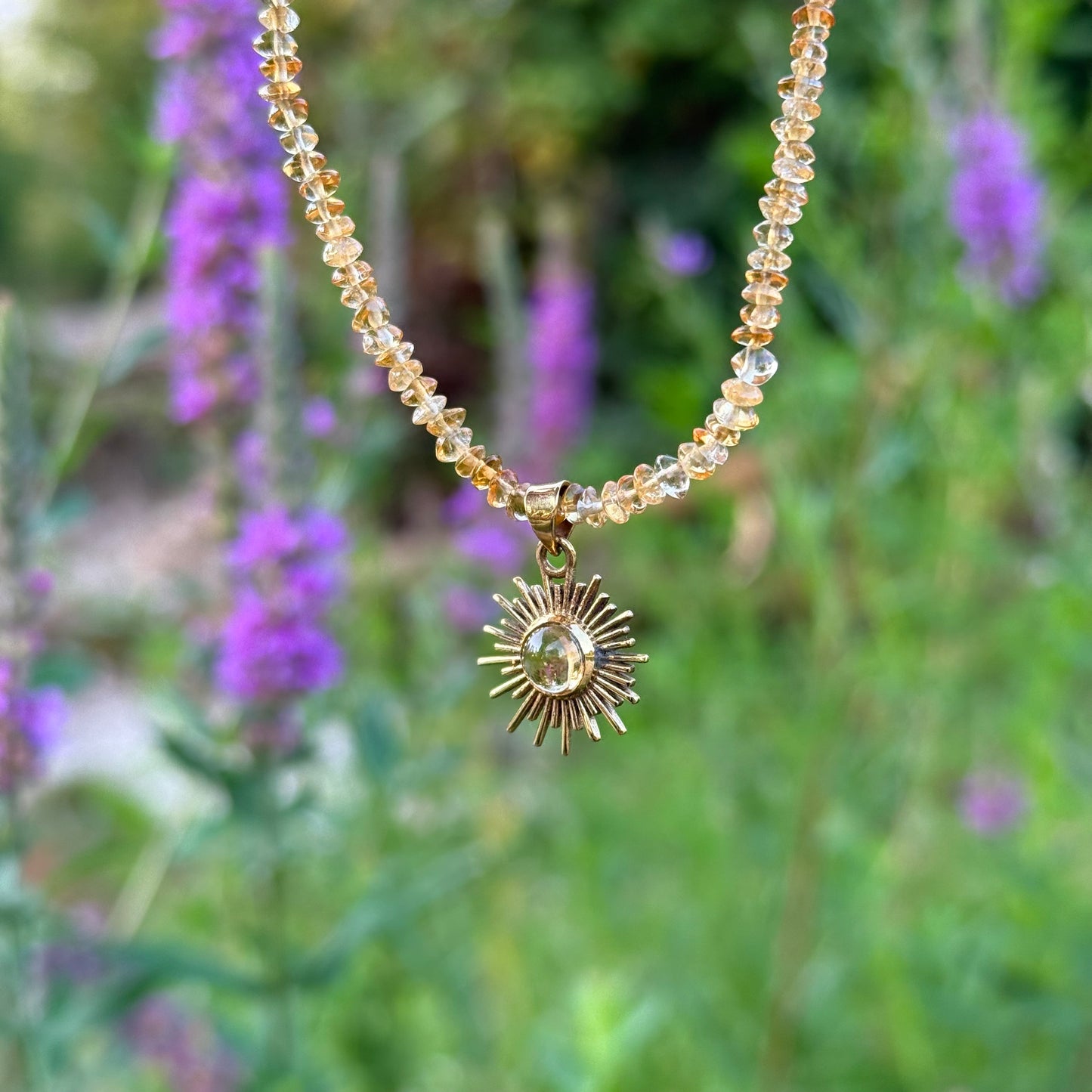 Collana Sole in citrino