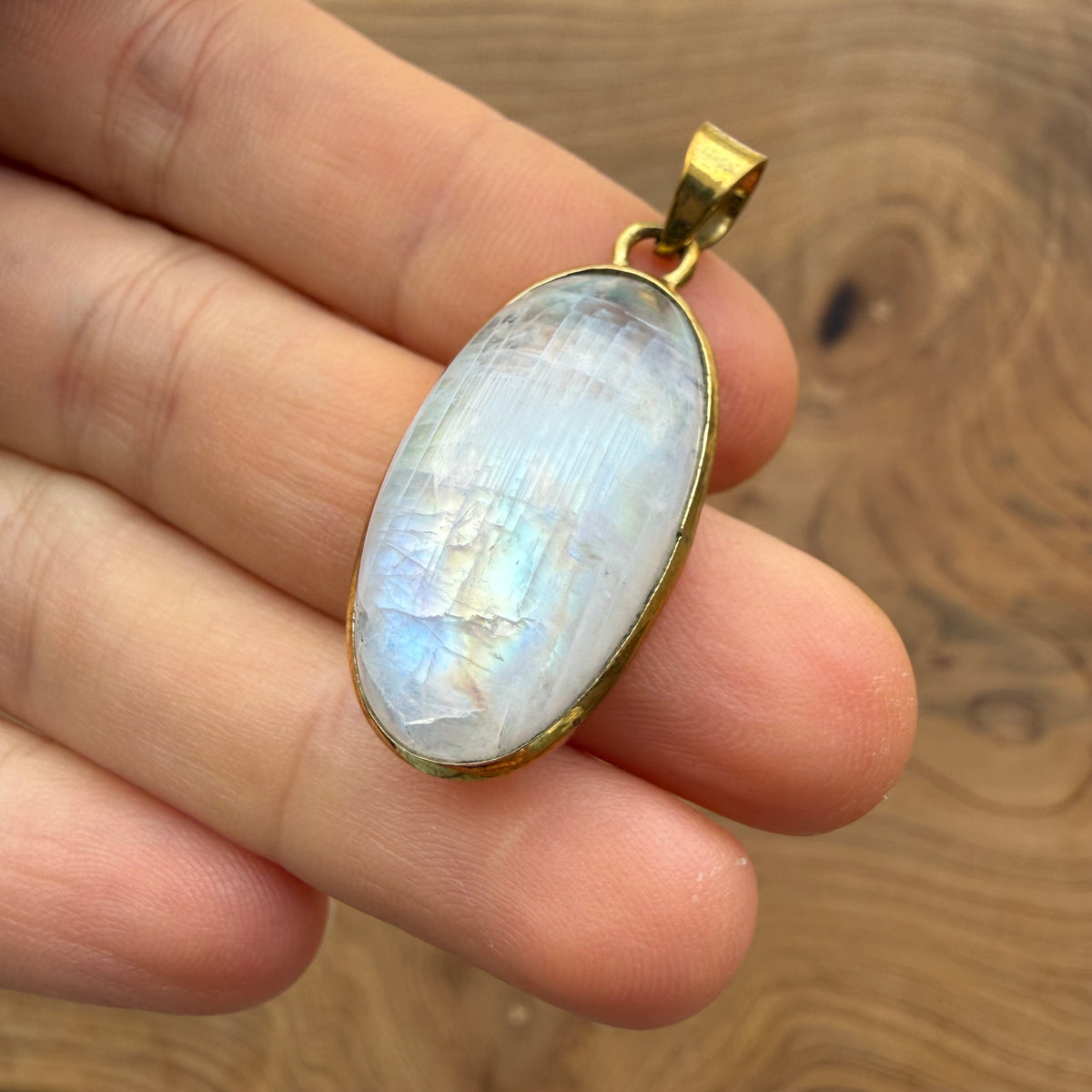 Ciondoli labradorite bianca