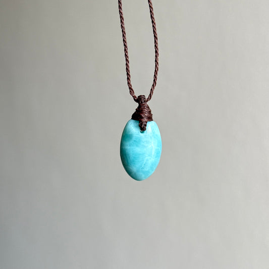Collana macramè Larimar 16