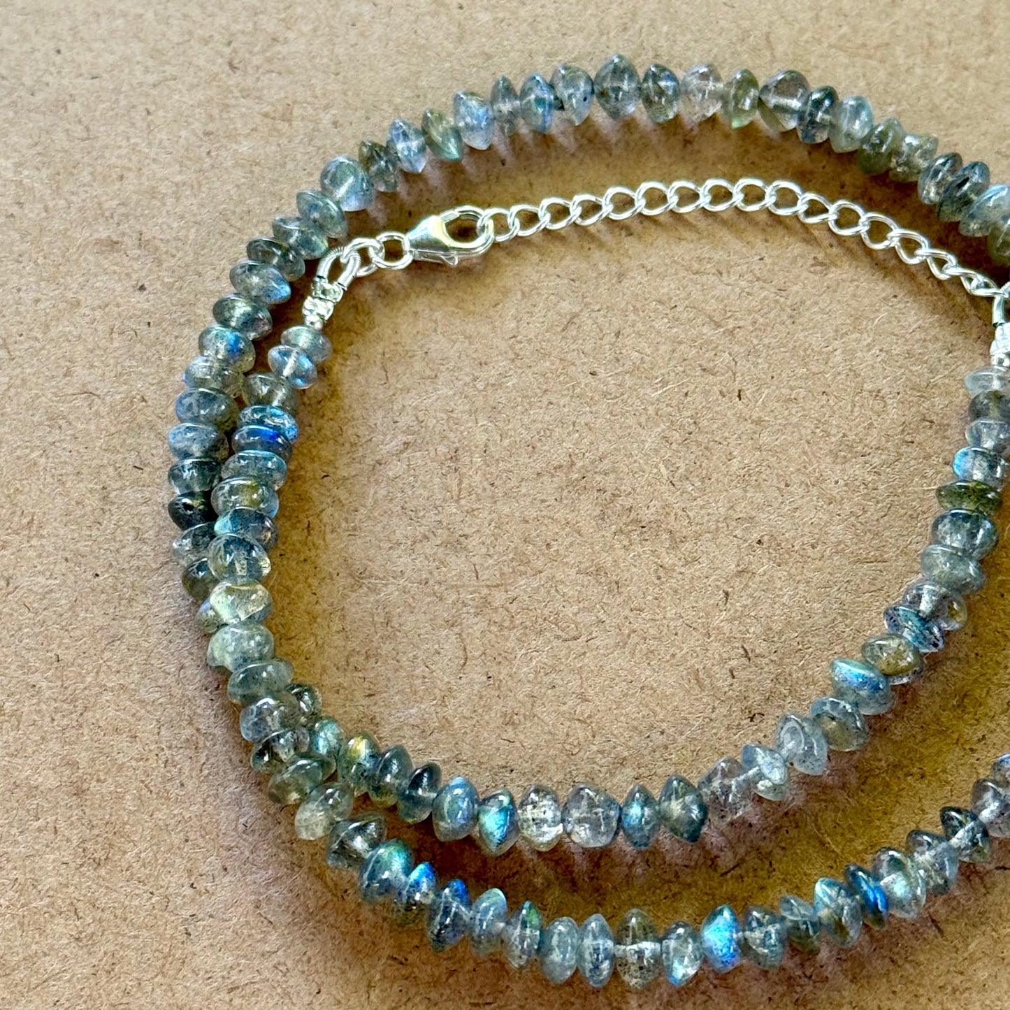 Collanina labradorite blu