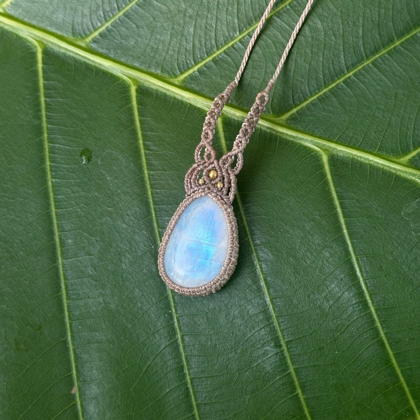 Collana labradorite bianca