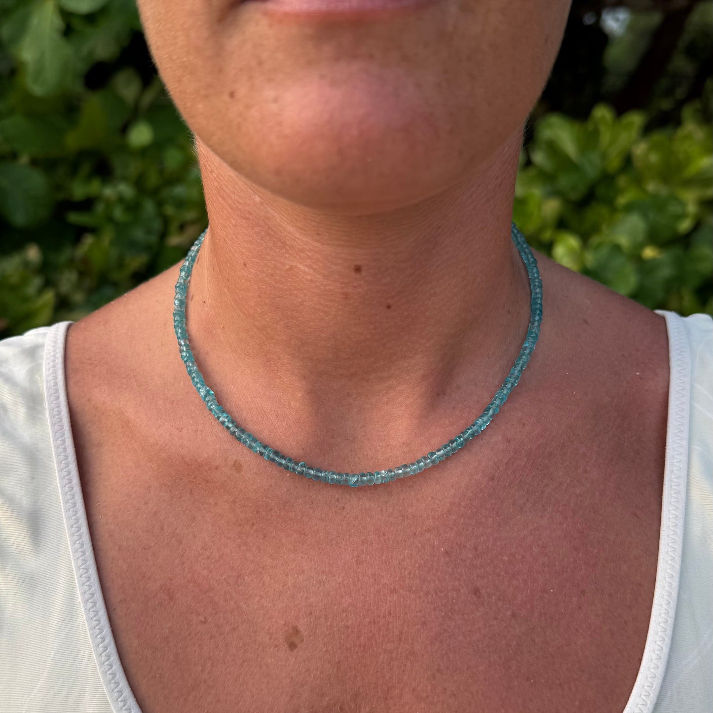 Collana apatite blu