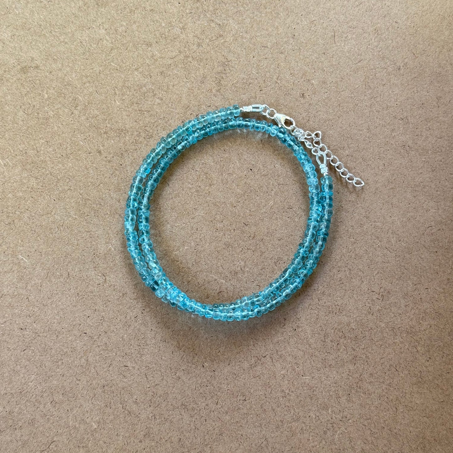 Collana apatite blu