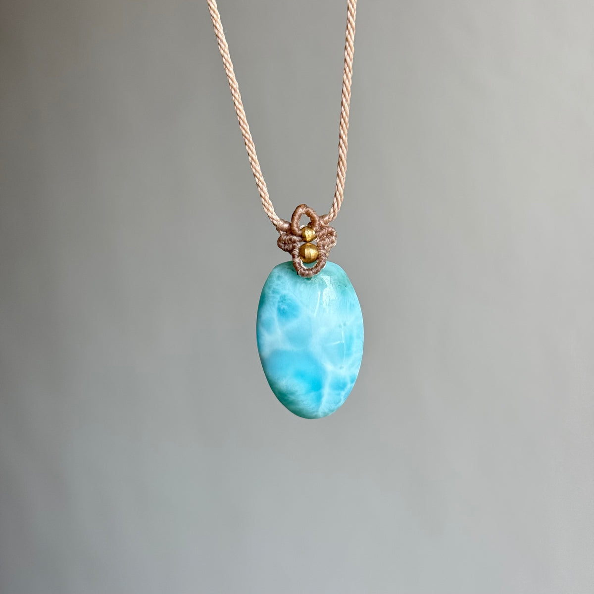 Collana macramè Larimar 9