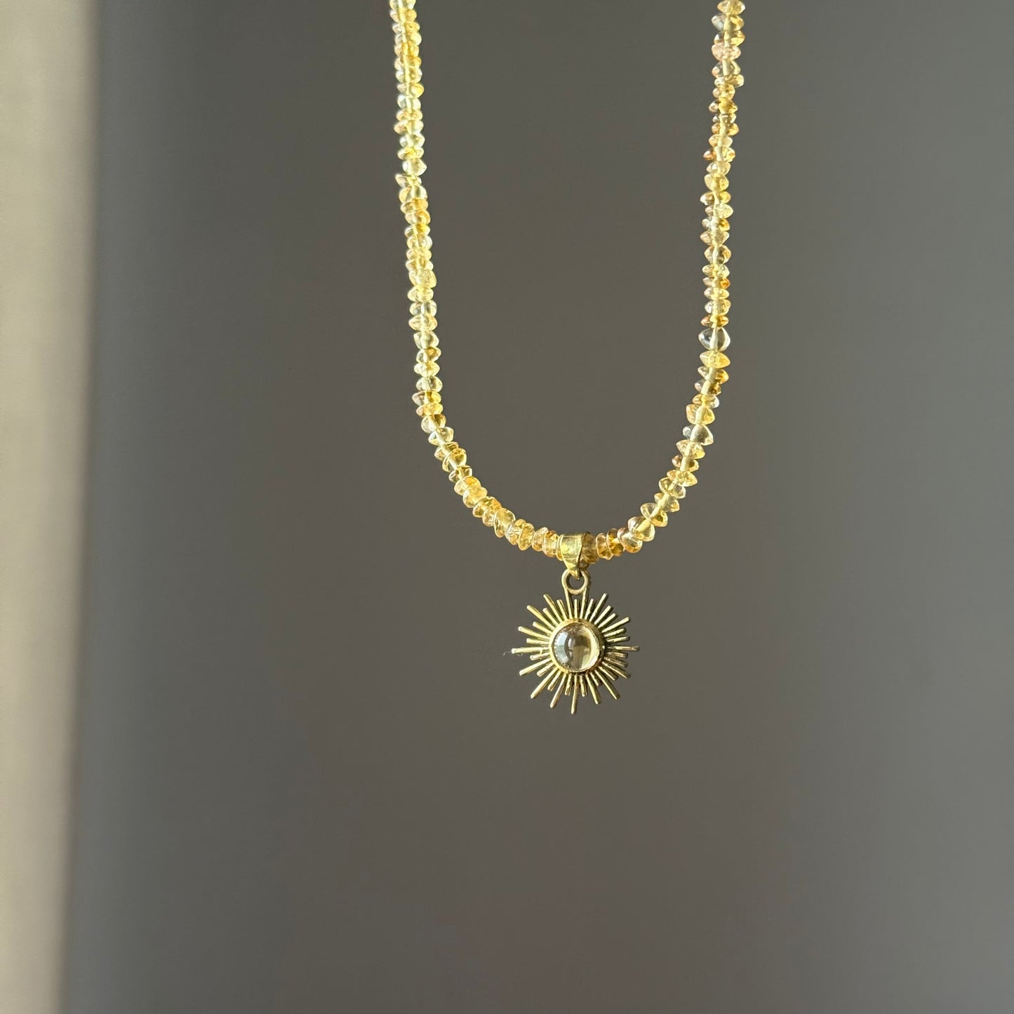 Collana Sole in citrino