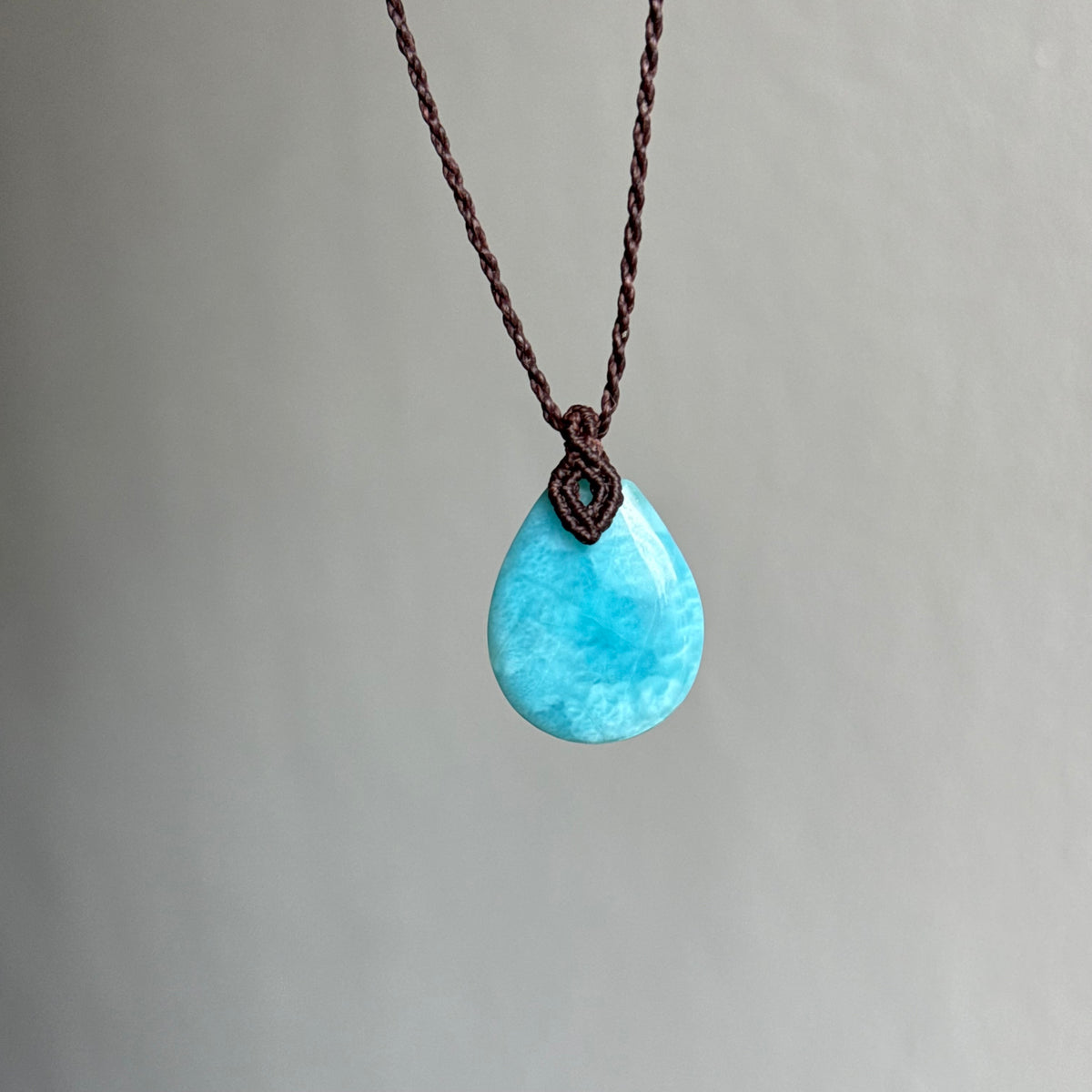 Collana macramè Larimar 12