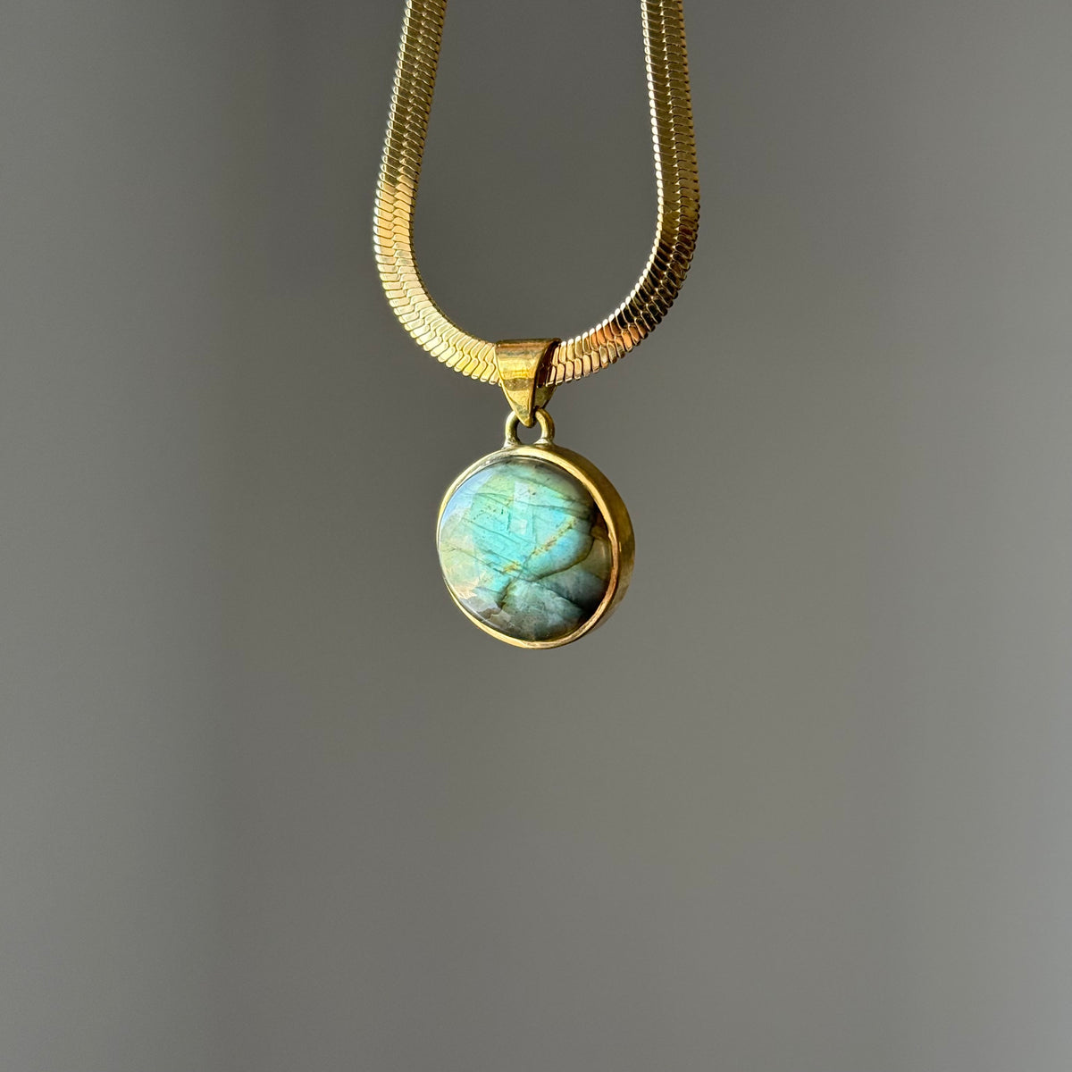 Collana labradorite blu