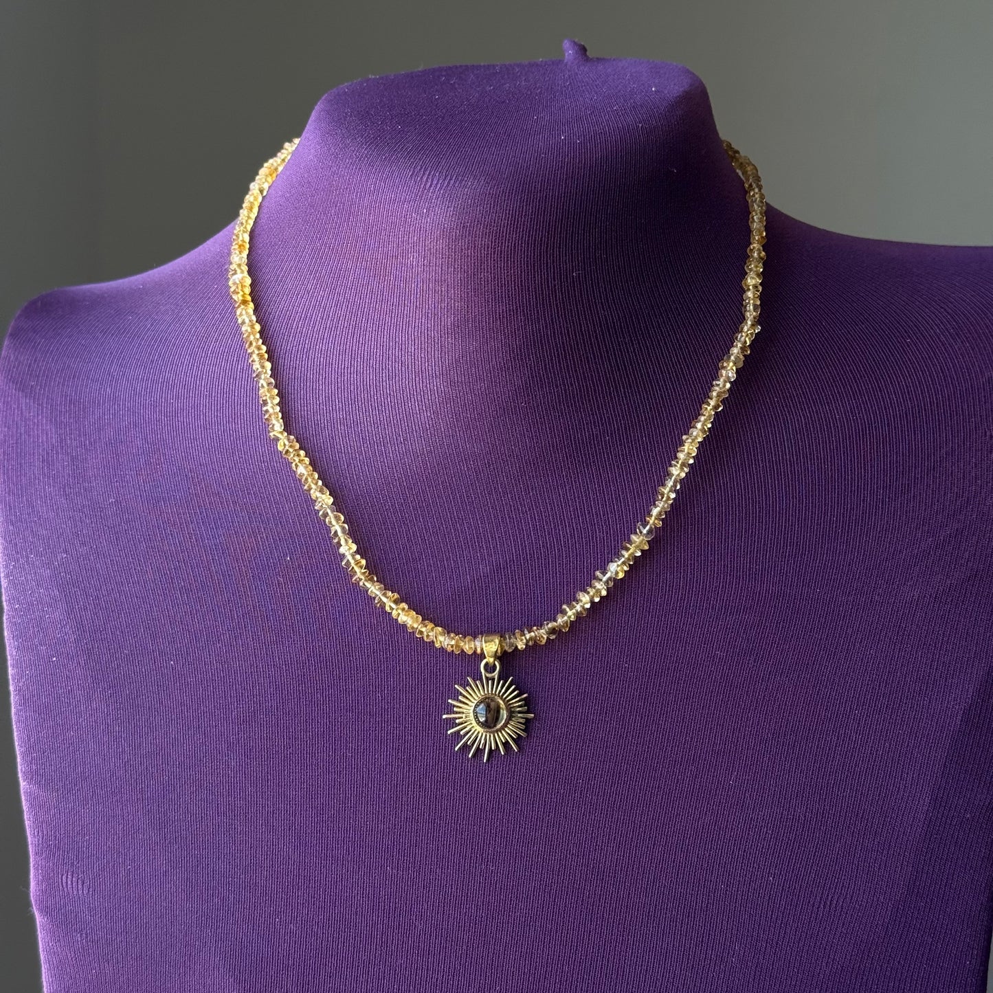 Collana Sole in citrino