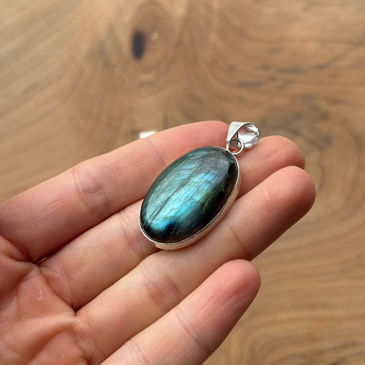 Ciondoli labradorite blu argento