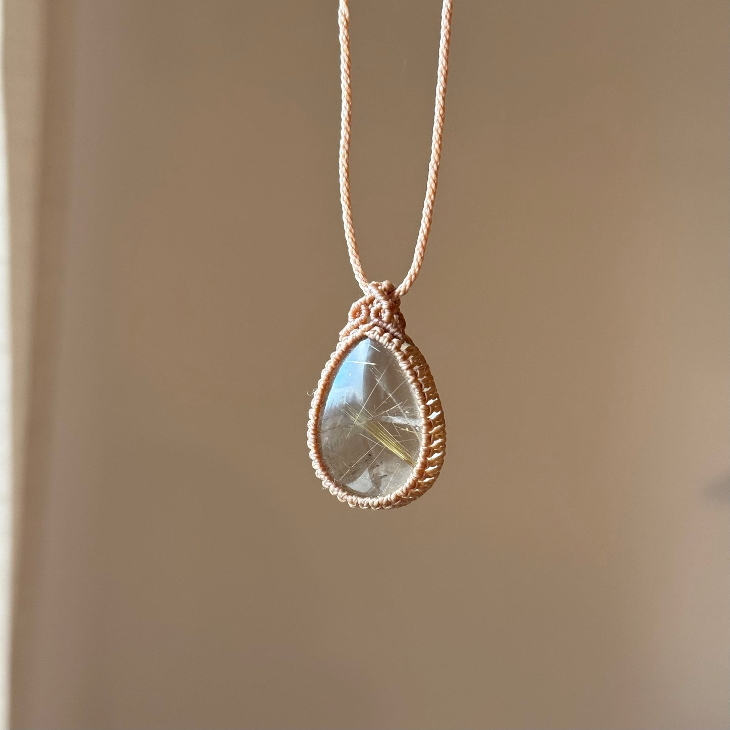 Collana quarzo rutilato