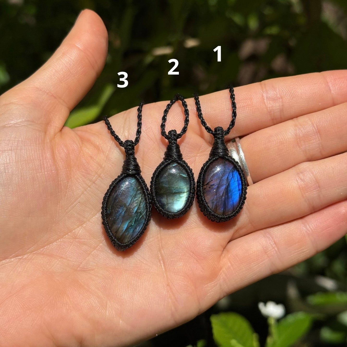 Collane Labradorite blu