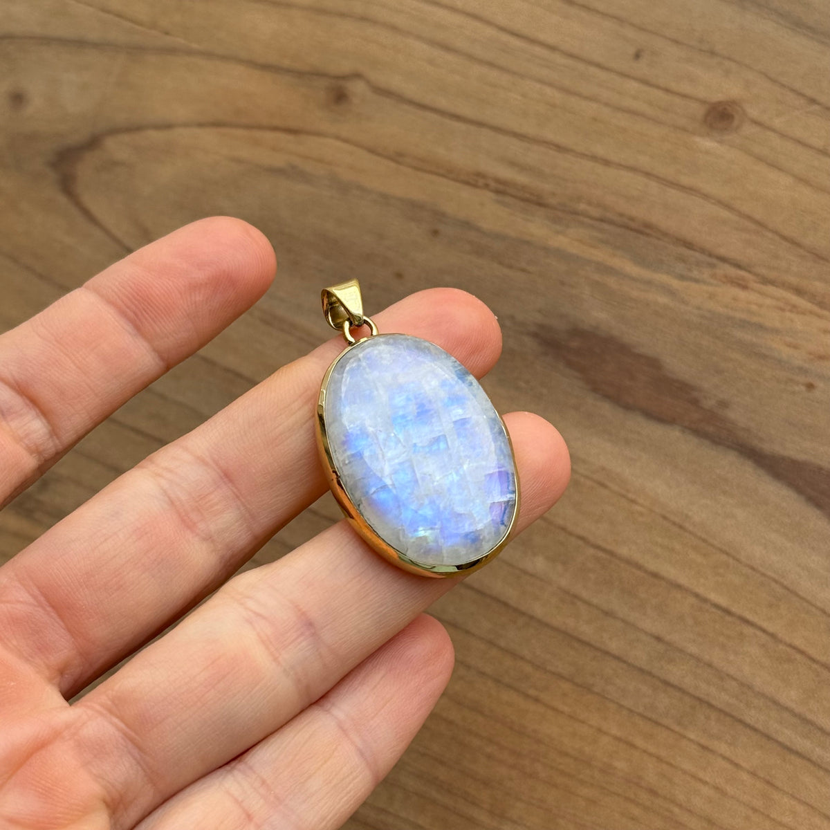 Ciondoli labradorite bianca
