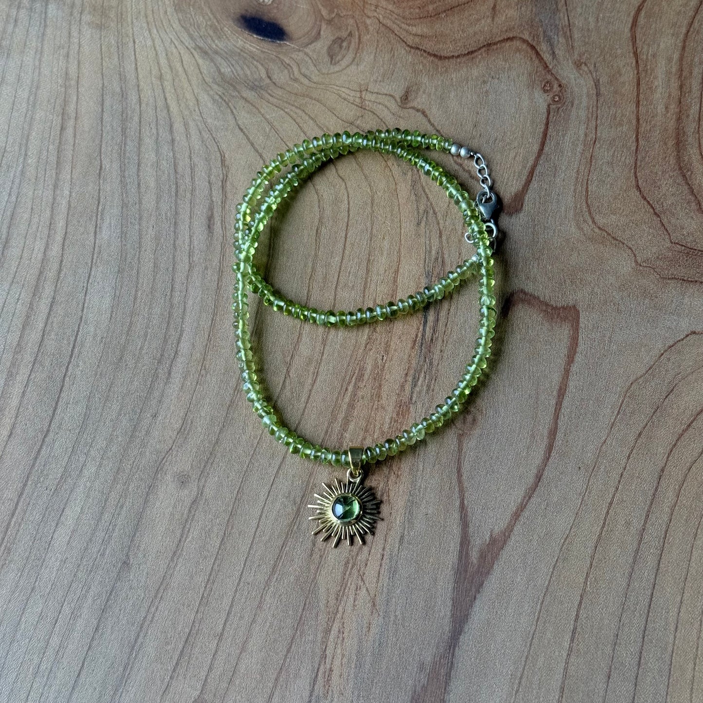 Collana Sole in peridoto