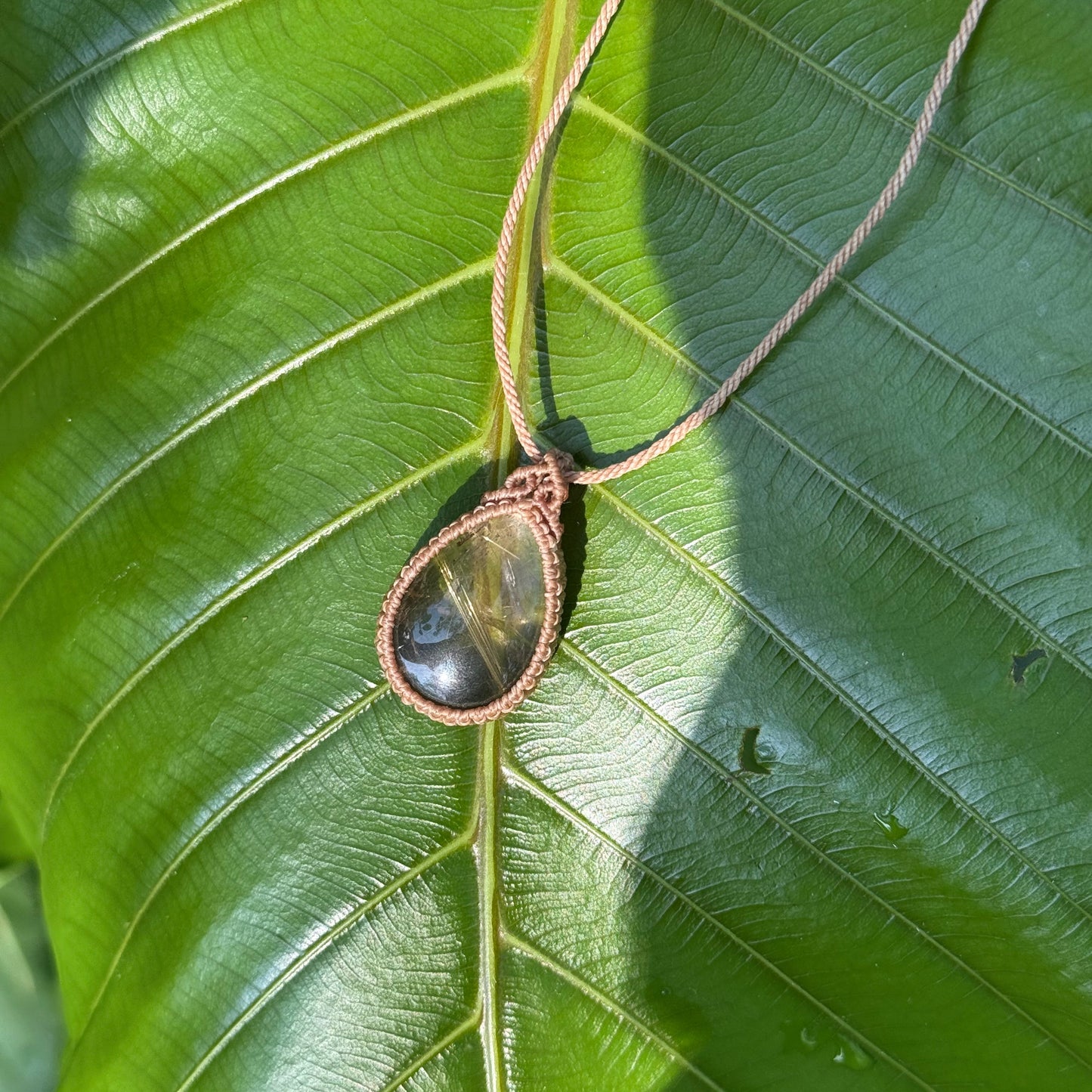 Collana quarzo rutilato