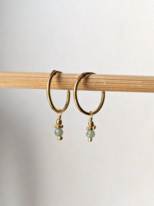 Orecchini Acquamarina oro 18kt