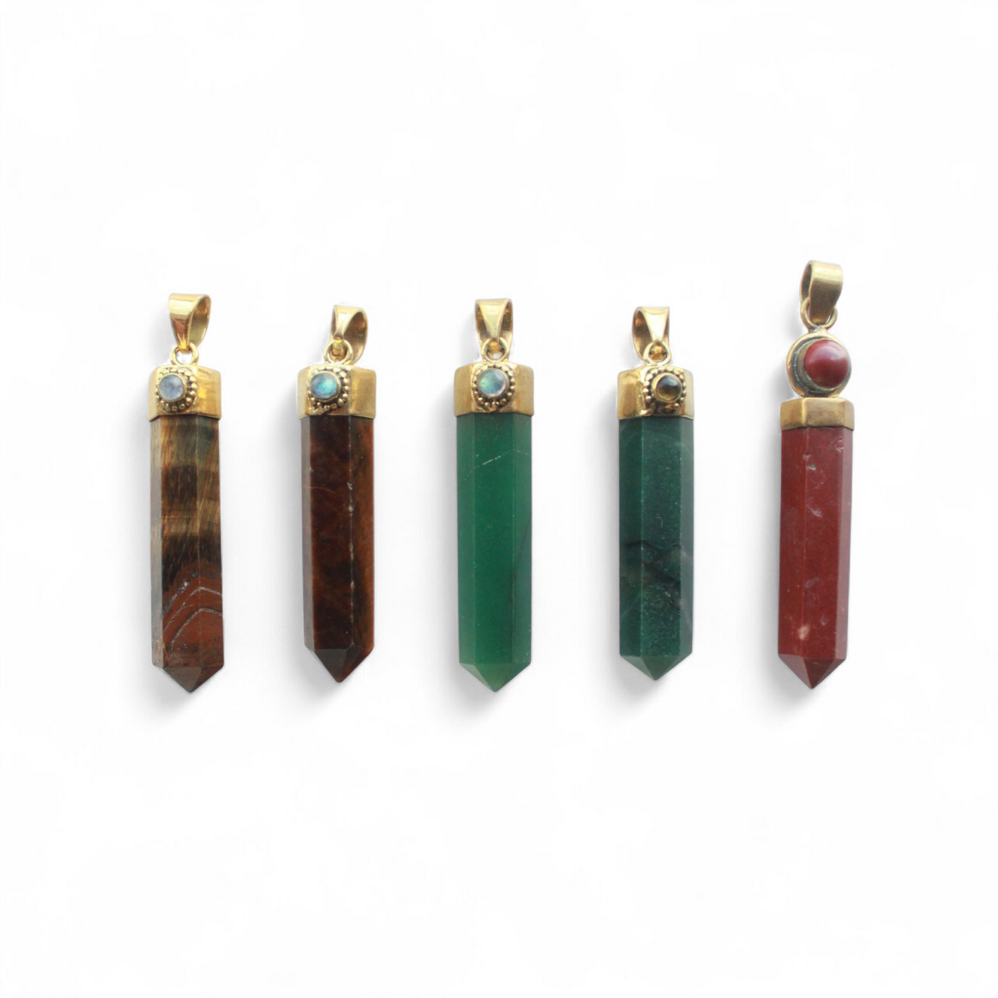 Ciondolo punta pietra naturale